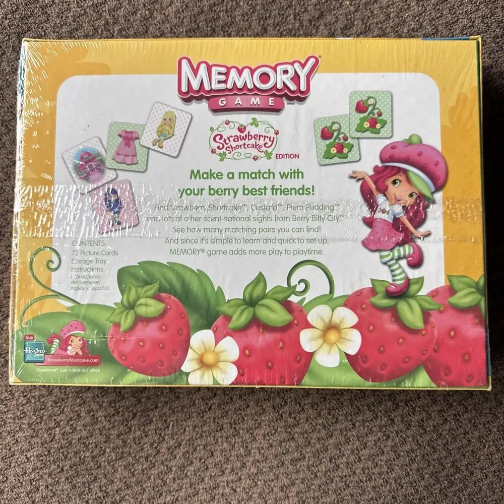 Strawberry Shortcake Memory Matching Game Hasbro Preschool, Sealed, Brand New